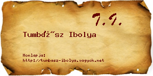 Tumbász Ibolya névjegykártya